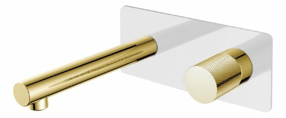 Boheme Смеситель для раковины белый золото Stick арт. 125-WG.2