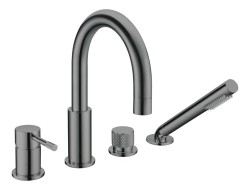 Boheme смеситель врезной на борт ванны uno, shine gun metall арт. 460-SGM Boheme смеситель врезной на борт ванны uno, shine gun metall арт. 460-SGM