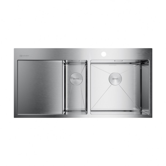Omoikiri Кухонная мойка Akisame 100-2-IN-R, нержавеющая сталь арт. 4973547
