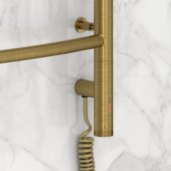 Электрический полотенцесушитель Галант 3.0 800х400 МЭМ правый (состаренная латунь) Сунержа арт. 051-5801-8040