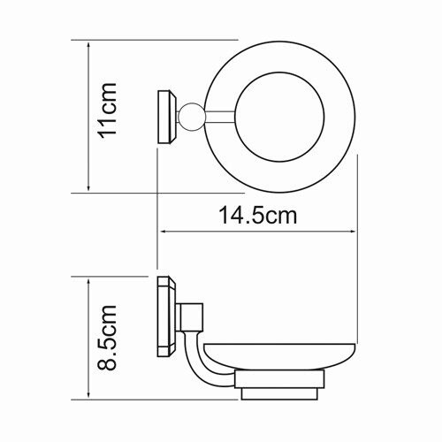 WasserKRAFT Мыльница oder k-3029 цвет: хром