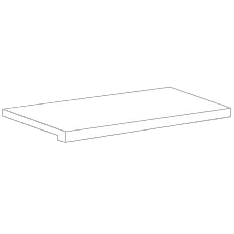 Italon Угловая ступень левая R.S. White Scalino Angolare Sinistro 33x120/Р.С. Уайт, под бетон, цемент, камень Room - 620070001235