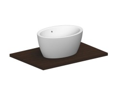 Scarabeo Раковина накладная, с переливом без отверстий, цвет белый, Matty арт. 8056