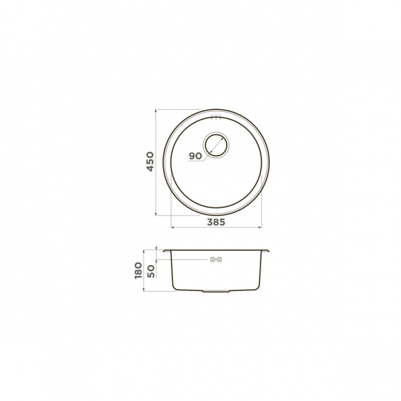 Omoikiri Кухонная мойка Toya 45-U-АB, латунь арт. 4993065 Omoikiri Кухонная мойка Toya 45-U-АB, латунь арт. 4993065