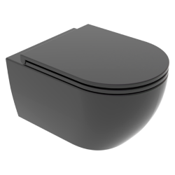 GSG Подвесной унитаз Like (черный матовый) 52.5x36 LKWCSO003