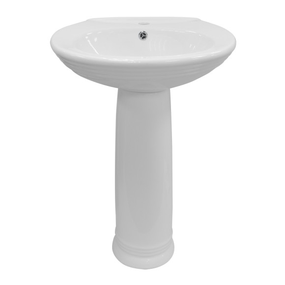 Azario Раковина с пьедесталом BENTY 570х440х820 мм BENTY арт. AZ-337P Azario Раковина с пьедесталом BENTY 570х440х820 мм BENTY арт. AZ-337P