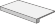 Italon Ступень угловая Moon White Scal. Angolare Sx. Nat 33x60, под бетон, цемент, камень Genesis - 620070001063