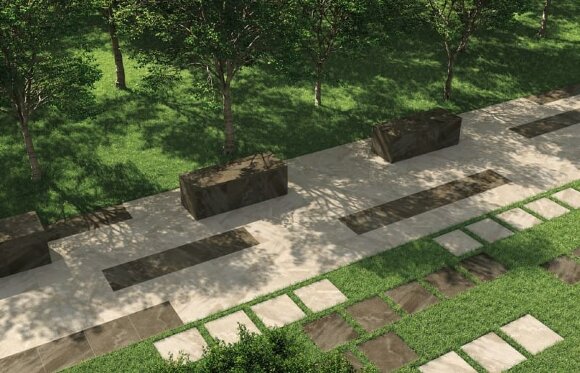 Italon Ступень Mineral White Gradino Round Grip Dx 30x60, под бетон, цемент, камень Magnetique x2 - 620040000023