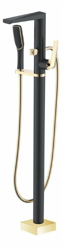 Boheme Смеситель для ванны напольный черный золото Venturo арт. 389-B Boheme Смеситель для ванны напольный черный золото Venturo арт. 389-B