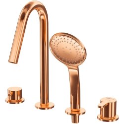 Cezares Смеситель на борт ванны LEAF Sunset - LEAF-BVDM4-SS Cezares Смеситель на борт ванны LEAF Sunset - LEAF-BVDM4-SS