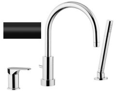 Remer Смеситель на борт ванны Class Line Matt Black L07NO черный Remer Смеситель на борт ванны Class Line Matt Black L07NO черный