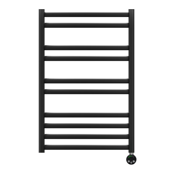 Полотенцесушитель электрический п10 500x800, левый/правый, Lemark Unit, черный арт. LM45810EBL