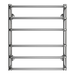 Azario Полотенцесушитель водяной 500/600 6 секций, нижнее/диагональное подключение, 1/2", хром, Ferrara арт. AZ09156