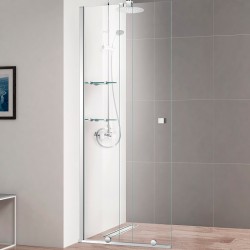 Cezares Душевая перегородка STREAM Хром - STREAM-BF-1-80-C-Cr