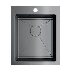 Omoikiri Кухонная мойка Akisame 41-GM, цвет: оружейная сталь, арт. 4973094 Omoikiri Кухонная мойка Akisame 41-GM, цвет: оружейная сталь, арт. 4973094