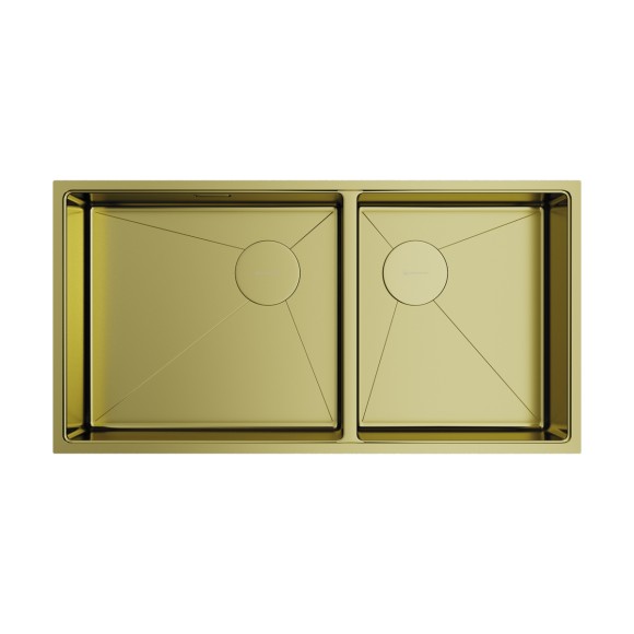 Omoikiri Раковина для кухни Taki 85-2-LB-U/IF Side, светлое золото арт. 4997038