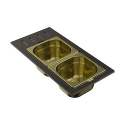 Omoikiri Контейнер DC-02-2-LG, светлое золото арт. 4999077 Omoikiri Контейнер DC-02-2-LG, светлое золото арт. 4999077