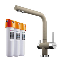 Omoikiri Комплект смеситель+фильтр Nagano-CA + Pure drop Lite 4217.8028 цвет: карамель Omoikiri Комплект смеситель+фильтр Nagano-CA + Pure drop Lite 4217.8028 цвет: карамель