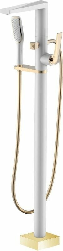 Boheme Смеситель для ванны напольный белый золото Venturo арт. 389-W Boheme Смеситель для ванны напольный белый золото Venturo арт. 389-W