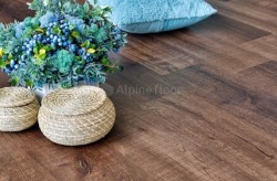 Alpine floor Кварцвиниловая плитка дуб мокка синхронное тиснение, коричневый - ЕСО 2-2