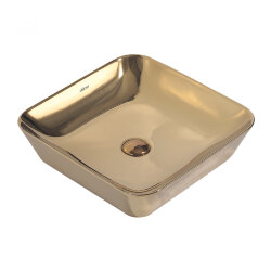 Abber Раковина накладная 430x430мм Rechteck, золото арт. AC2205GG