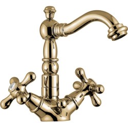 Emmevi смеситель с донным клапаном для раковины, Deco Old, бронза арт. 12615/BR Emmevi смеситель с донным клапаном для раковины, Deco Old, бронза арт. 12615/BR