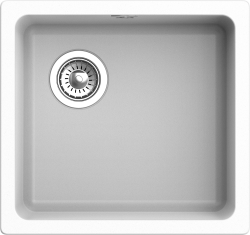 Мойка для кухни 485x455 Berkana Rivelato, белая арт. BK-45 brina Мойка для кухни 485x455 Berkana Rivelato, белая арт. BK-45 brina