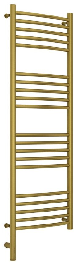 Электрический полотенцесушитель Богема 3.0 выгнутая 1200х400 МЭМ левый (состаренная латунь) Сунержа арт. 051-5802-1240