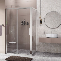 WasserKRAFT Душевой уголок 1200х900х2000 lopau 32s07l  цвет: серебро