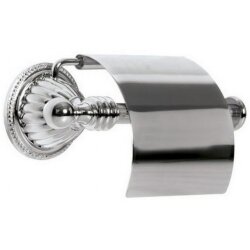 Boheme Держатель для туалетной бумаги с крышкой chrome латунь, хром Hermitage chrome арт. 10380