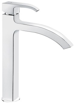 Emmevi высокий однорычажный смеситель для раковины с донным клапаном click-clack, Niagara, хром арт. 74003BIG/CR Emmevi высокий однорычажный смеситель для раковины с донным клапаном click-clack, Niagara, хром арт. 74003BIG/CR