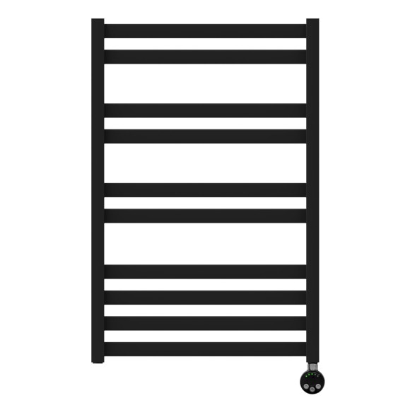 Полотенцесушитель электрический п10 500x800, левый/правый, Lemark Bellario, черный арт. LM68810EBL