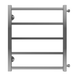 Azario Полотенцесушитель водяной 500/600 квадрат, 5 секций, боковое подключение, 3/4", хром, Ancona арт. AZ71556