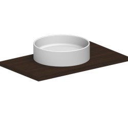 Scarabeo Раковина GEO накладная без перелива, без отверстий, цвет белый, Thin-line арт. 8029