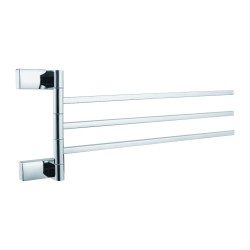 Держатель для полотенец тройной, поворотный 400 мм, Haiba, хром арт. HB8813 Держатель для полотенец тройной, поворотный 400 мм, Haiba, хром арт. HB8813