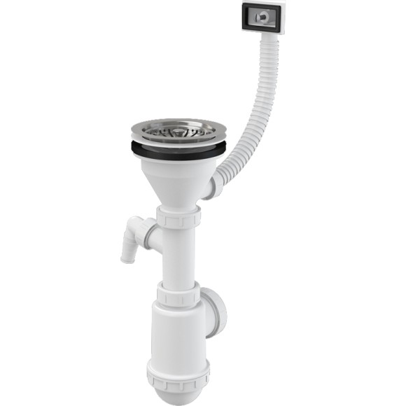 Alcaplast Сифон для кухонной мойки, белый арт. A447P-DN50/40