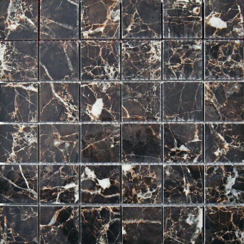 Neodom Керамогранит Supreme Mosaico Emperador Nuovo 5x5 Мозаика, под мрамор - N20359