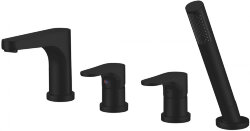 Abber Смеситель на борт ванны Eleganz, черный арт. AF8313B Abber Смеситель на борт ванны Eleganz, черный арт. AF8313B