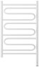 Электрический полотенцесушитель Элегия 3.0 800х500 МЭМ правый (матовый белый) Сунержа арт. 30-5819-8050