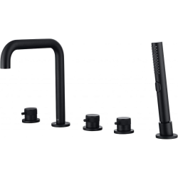 Allen Brau Смеситель на борт ванны (с внутренней частью), Priority, 5.31007-31 цвет: черный матовый Allen Brau Смеситель на борт ванны (с внутренней частью), Priority, 5.31007-31 цвет: черный матовый