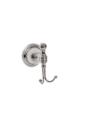 Boheme Крючок двойной chrome латунь, хром Hermitage chrome арт. 10385