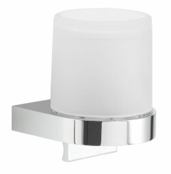 Gedy Настенный стеклянный дозатор круглой формы Giava, хром арт. G081(13)