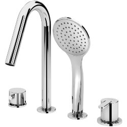 Cezares Смеситель на борт ванны LEAF Хром - LEAF-BVDM4-01 Cezares Смеситель на борт ванны LEAF Хром - LEAF-BVDM4-01