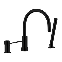 Remer Смеситель на борт ванны MINIMAL N07NO черный матовый Remer Смеситель на борт ванны MINIMAL N07NO черный матовый