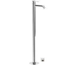 Remer Напольный смеситель для раковины Metrica MC18 с донным клапаном click-clack, хром глянцевый Remer Напольный смеситель для раковины Metrica MC18 с донным клапаном click-clack, хром глянцевый