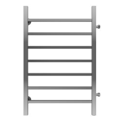 Azario Полотенцесушитель водяной 500/800 квадрат, 7 секций, боковое подключение, 3/4", хром, Ancona арт. AZ71558