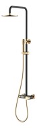 Boheme стойка для душа black diamond gold, Stick арт. 128-BG