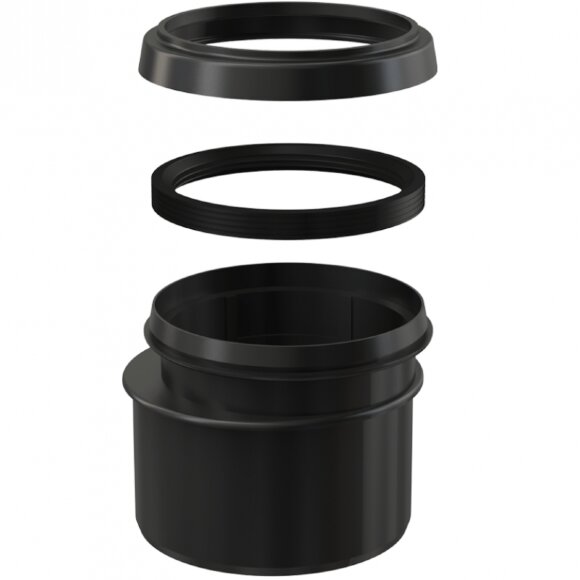 Alcaplast Переходник для выпускного патрубка, черный арт. M907