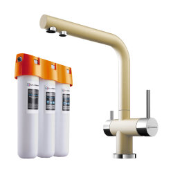 Omoikiri Комплект смеситель+фильтр Nagano-MA + Pure drop Lite 4218.8028 цвет: марципан Omoikiri Комплект смеситель+фильтр Nagano-MA + Pure drop Lite 4218.8028 цвет: марципан