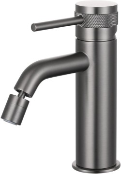 Allen Brau Смеситель для биде (с донным клапаном), Priority, 5.31A04-MG цвет: графит браш Allen Brau Смеситель для биде (с донным клапаном), Priority, 5.31A04-MG цвет: графит браш